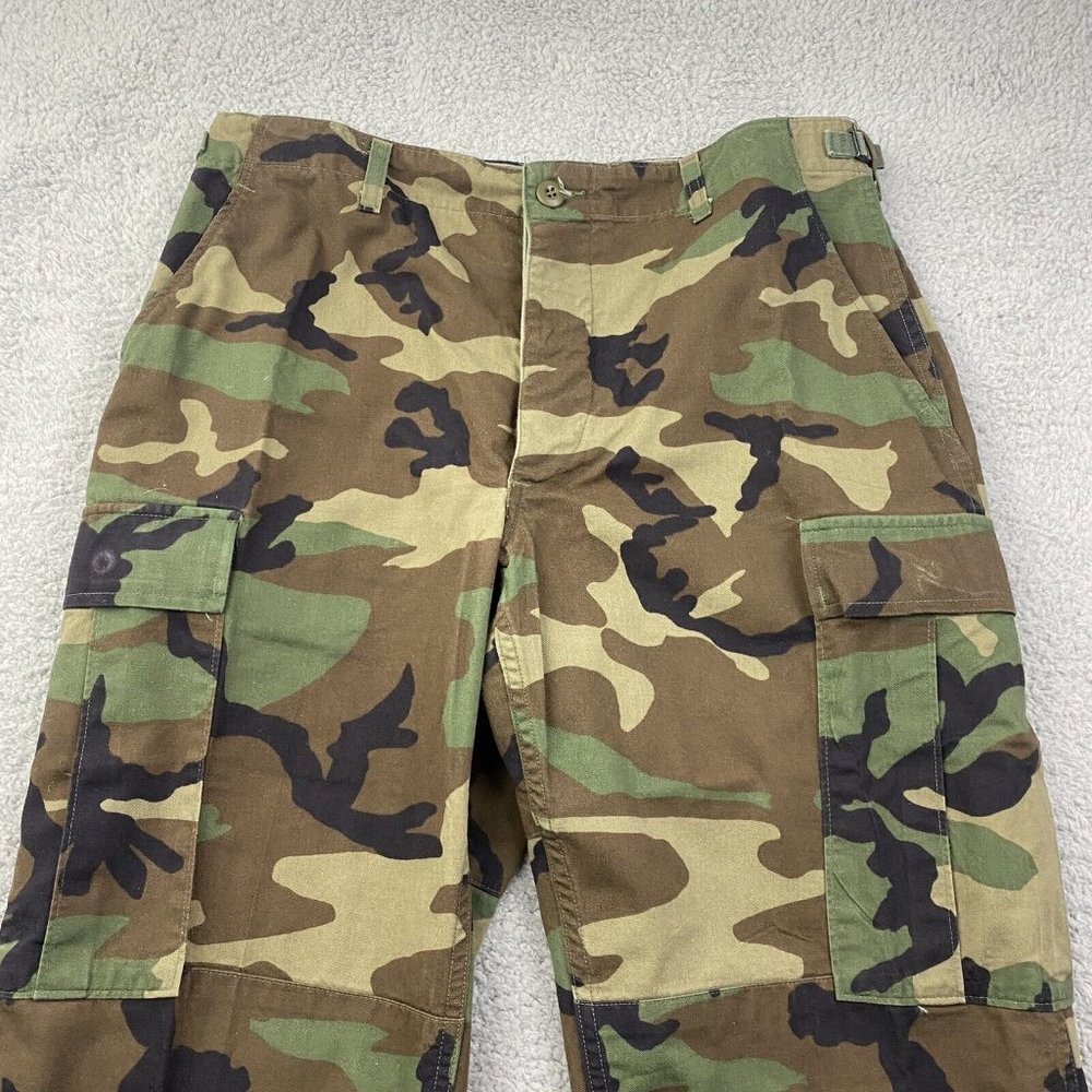 Military Trousers Woodland Camo Uniform Pants Size Medium Regular - Picture 2 of 7